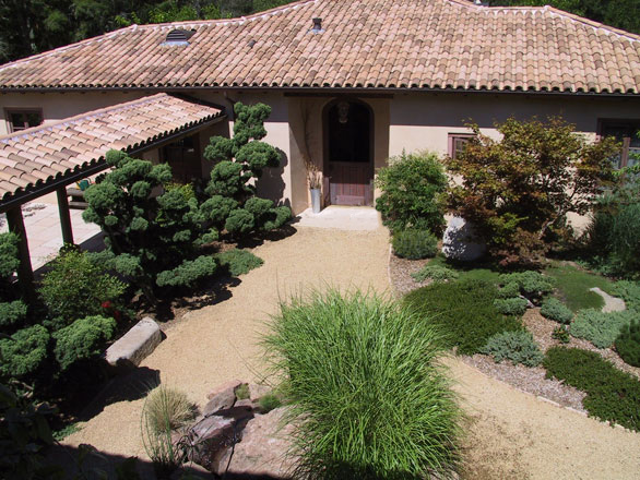 Dry Creek Courtyard, aerial view