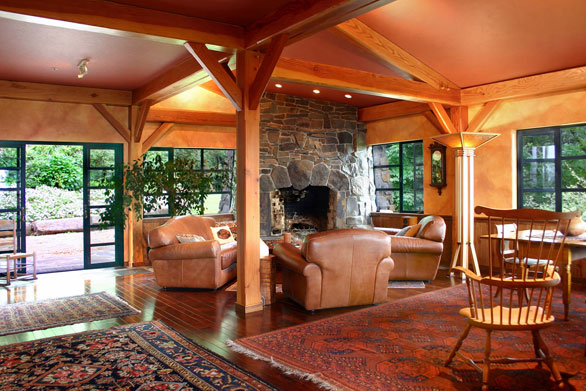 Timber Frame Living Room